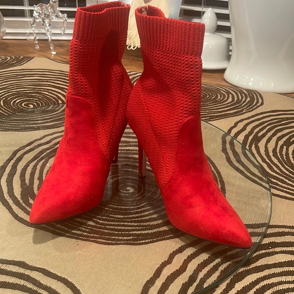 Red booties I have worn 3 times
